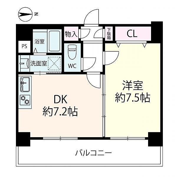 ～間取り図～ 洋室7.5帖とゆとりある間取りです。