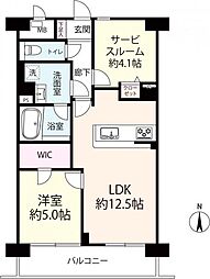 エスリード堂島 1SLDKの間取図画像