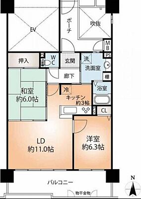 間取り グレーシィ須磨アルテピア2番街 4階/-