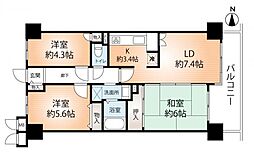 間取図画像 3LDK