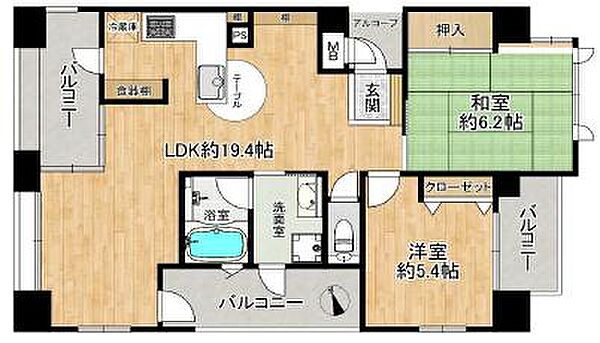 間取りを拡大表示