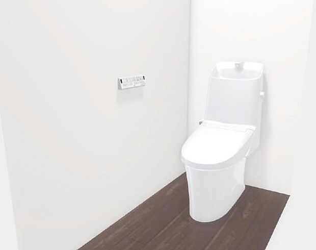 節水型のトイレを採用。家計や環境にエコなトイレです。
