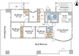 ランドステージ錦糸町2 4LDKの間取図画像