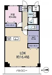 コープ野村大塚 1SLDKの間取図画像