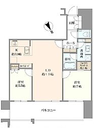 スカイズタワー&ガーデン 2LDKの間取図画像