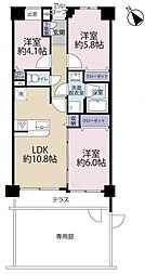 ドラゴンマンション多摩センター壱番館 3LDKの間取り