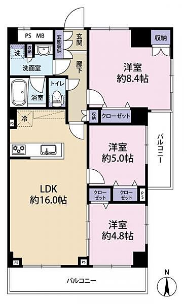 間取りを拡大表示