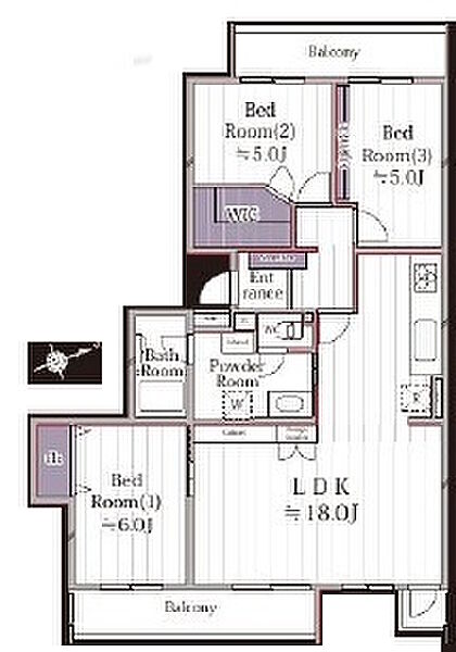 間取りを拡大表示