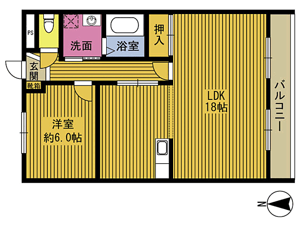 同じ建物の物件間取り写真 - ID:244003624234