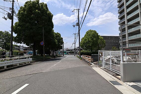 敷地南側の前面...
