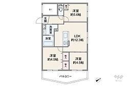 間取図画像 3LDK