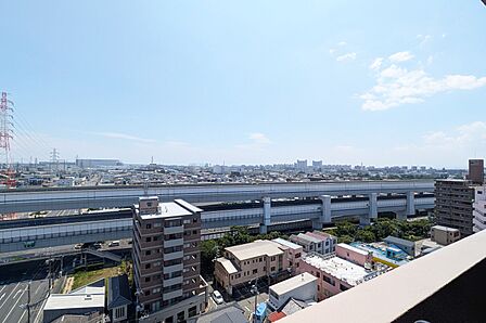 バルコニーからの眺め（南西方向）［2026年7月26日撮影］