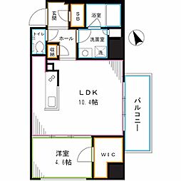 JR中央本線 西荻窪駅 徒歩2分の賃貸マンション 8階1LDKの間取り