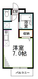JR中央本線 荻窪駅 徒歩4分の賃貸アパート 1階ワンルームの間取り