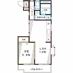JR総武線 西荻窪駅 徒歩9分の賃貸マンション 3階1LDKの間取り
