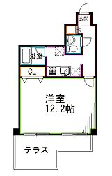 JR中央本線 荻窪駅 徒歩2分の賃貸マンション 1階1Kの間取り