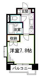 JR中央本線 荻窪駅 徒歩2分の賃貸マンション 5階1Kの間取り