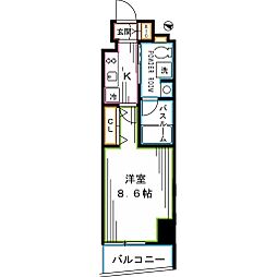 JR総武線 阿佐ケ谷駅 徒歩2分の賃貸マンション 3階1Kの間取り