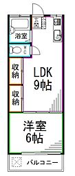 京王井の頭線 高井戸駅 徒歩11分の賃貸アパート 2階1LDKの間取り