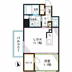 JR中央本線 西荻窪駅 徒歩2分の賃貸マンション 2階1LDKの間取り