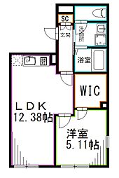 JR中央本線 西荻窪駅 徒歩9分の賃貸マンション 3階1LDKの間取り