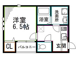 JR総武線 西荻窪駅 徒歩7分の賃貸アパート 2階1Kの間取り