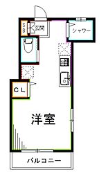グランド天沼 ワンルームの間取図画像