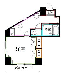 MAINSTAGE荻窪 1Kの間取図画像
