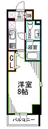 RESIDIA荻窪3 1Kの間取図画像