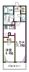 シンフォニーアンダンテ荻窪 1LDKの間取図画像