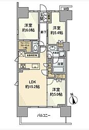 PARKHOMES杉並上荻 3LDKの間取図画像