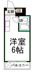 メゾン・ド・ネーフル ワンルームの間取図画像