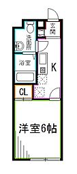 VISTAMINAMIASAGAYA 1Kの間取図画像