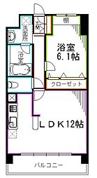 ノブレ浜田山 1LDKの間取図画像