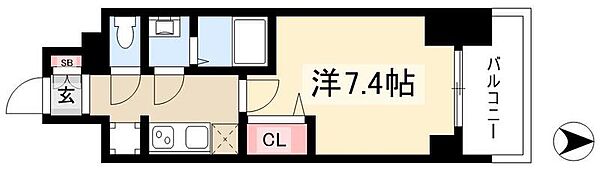 プレサンス今池駅前フェルディノ ｜愛知県名古屋市千種区今池5丁目(賃貸マンション1K・12階・24.51㎡)の写真 その2