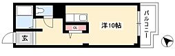 第一ヤマケンビル 1Kの間取図画像