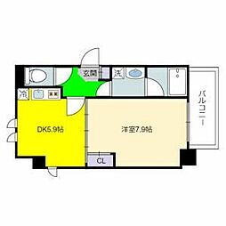 良庵 7階1DKの間取り