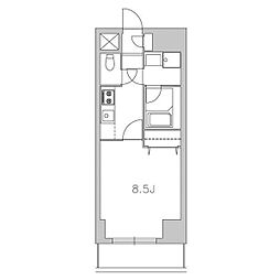グランツ昭和館 6階1Kの間取り