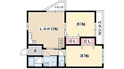 三和マンション 3階/-