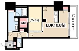 プレミアムコート葵 3階1LDKの間取り