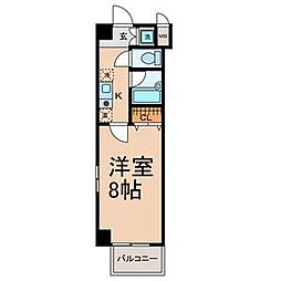 ジュネス藤森 1Kの間取図画像