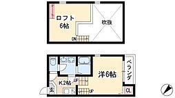 ノブレス・ルミエ 2階1Kの間取り