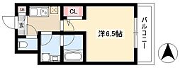 CAVANA新栄 9階1Kの間取り