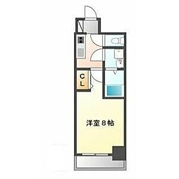 リヴシティ今池 3階1Kの間取り