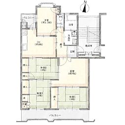 大森台住宅3号棟 5階