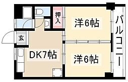 間取図画像 2DK