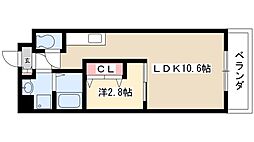 アヴァンコンティア小幡 7階1LDKの間取り