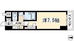 プロビデンスHAST守山 7階1Kの間取り