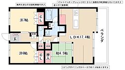 ライオンズ東山レジデンス 5階3LDKの間取り