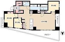 MOTHER 8階2SLDKの間取り